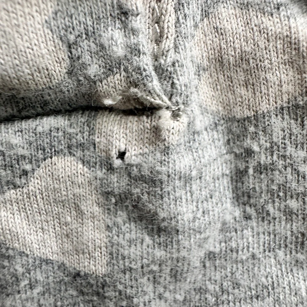 GAP Girls Size 4 Gray Heart Pattern Long Sleeve Kids Casual Dress